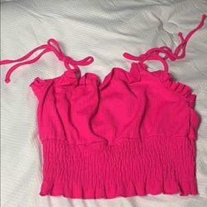 Pink Crop Top